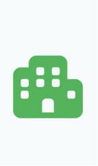 Green condo/apartment icon