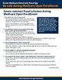Thumbnail of SHIBA fact sheet Be safe during Medicare Open Enrollment