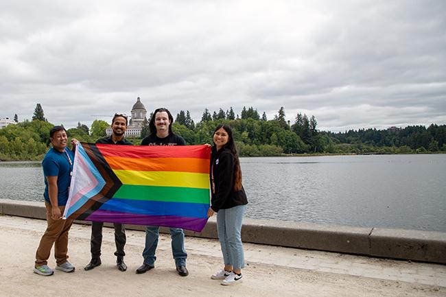 WAOIC pride celebration Capital Lake, Olympia 