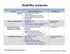 Picture of Disability resources document